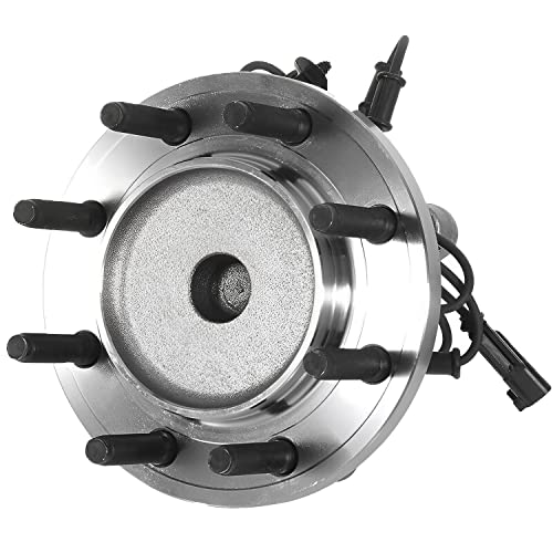 Image of Detroit Axle - RWD Pair Front Wheel Bearing and Hub Assembly for 2009 2010 2011 Dodge Ram 2500 Ram 3500 8 Lugs w /ABS