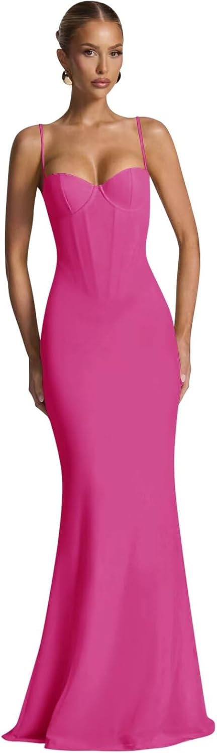 UZN 3D Floral Bridesmaid Dresses Long Sweetheart for Women Spaghetti Straps Formal Evening Party Gowns