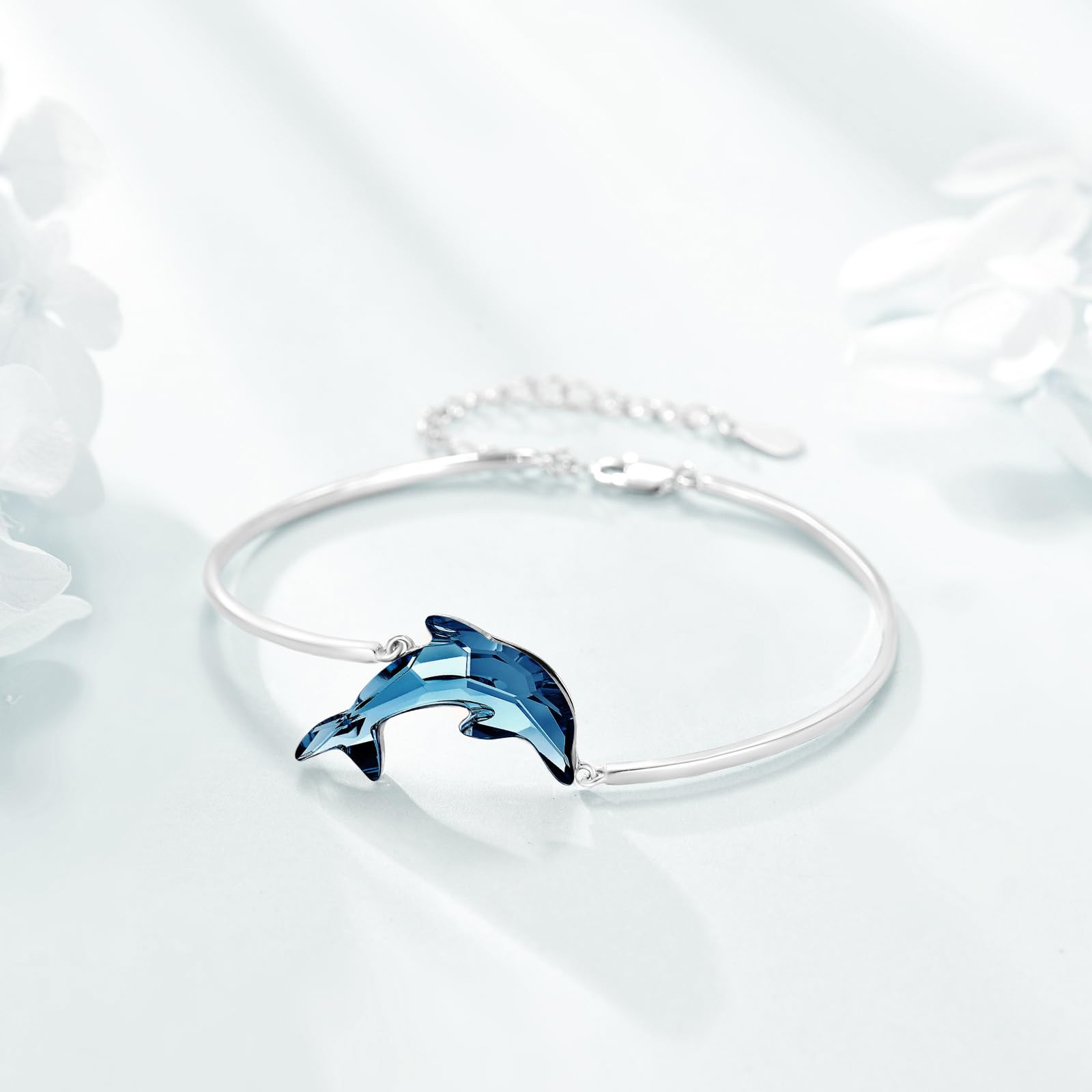 POPLYKE Libelle/Blatt/Böses Auge/Schmetterling/Delphin Armbänder 925 Sterling Silber Pandora Armbänder für Damen