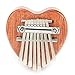 8 Chord Mini Pianos Unique Heart Shaped Thumb Piano Sound with Cord for Home Music Classroom for Beginners