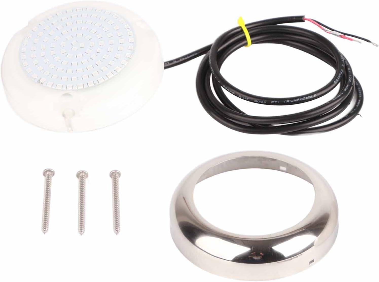 4 Inch 108 LED Underwater Boat Light, 12V IP68 Marine Lamp with 135° Luminous Angle for White Light (Blue)