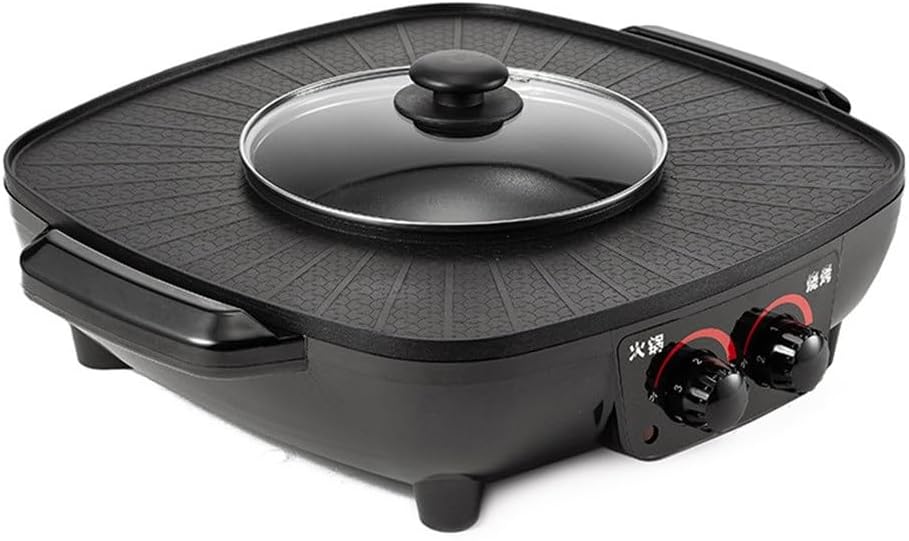 Multi-function Rinse Roast Integrated Pot Household Barbecue Electric Heating Temperature Control Fire