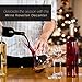 WINE REVELLER Wine Decanter 100% Hand Blown Lead-Free Sturdy Crystal Glass - Red Wine Carafe Easy Pour Slanted Spout Gift for The Wine Lovers in Your Life