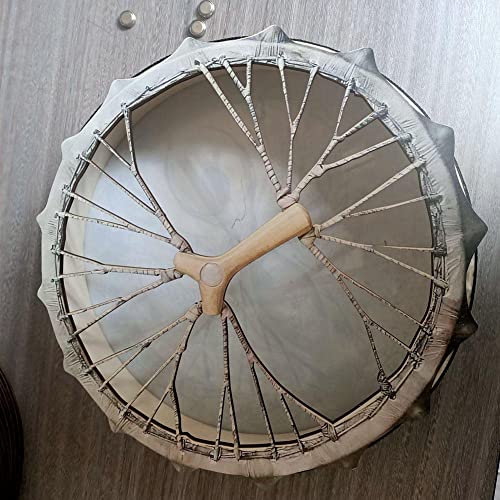 LIOONS Shaman Drum Tree of Life Handmade Hand Drum 25cm Musical Drum with Drumstick Tabletop Ethereal Drum Adult Drum miniatura 3