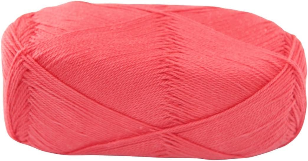 Knitsilk CottonMuse 100% Gassed Mercerized Cotton Yarn – Pack of 2 (75g Each), Total 764 Yards – Matte Finish Crochet Thread for Apparel, Home Décor & DIY Crafts – Dark Peach
