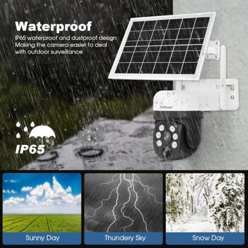 Image of Maizic Smarthome Ultracam WiFi Solar Security Camera 4MP 2K WiFi FHD HD Solar Outdoor IP66 Waterproof Coloured Day Night Vision Live View Two Way Audio 128 GB Supportable
