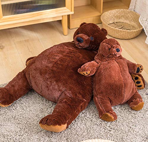 Grekaida Giant Teddy Bear Dark Brown Plush Toy Big Teddy Bear Stuffed Animal Doll Valentine's Home Decor Birthday Gift For Girl,Boy,Girlfriend (23.62In) #TOP3