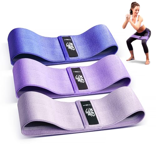 Image of CFX Resistance Bands Set, Exercise Bands with Non-Slip Design for Hips & Glutes, 3 Levels Workout Bands for Women and Men, Booty Bands for Home Fitness, Yoga, Pilates