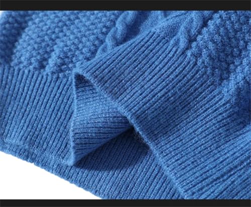 Men's Pullovers Knitted Sweater Autumn and Winter Round Neck Vintage Loose Sweaters2