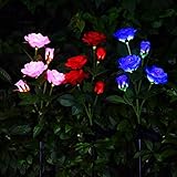 ▲ Facile à utiliser : placez les lanternes à l'extérieur et maintenez l'interrupteur sur « ON », elles s'allumeront automatiquement au crépuscule.