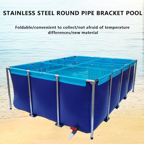 Piscine hors sol en toile PVC premium avec structure acier stable - 4