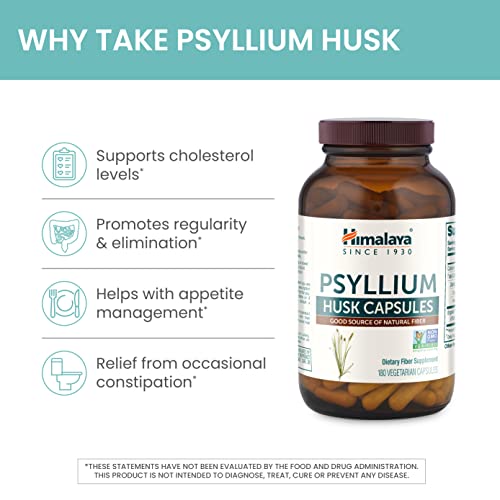 Himalaya Psyllium Husk Daily Fiber Capsules
