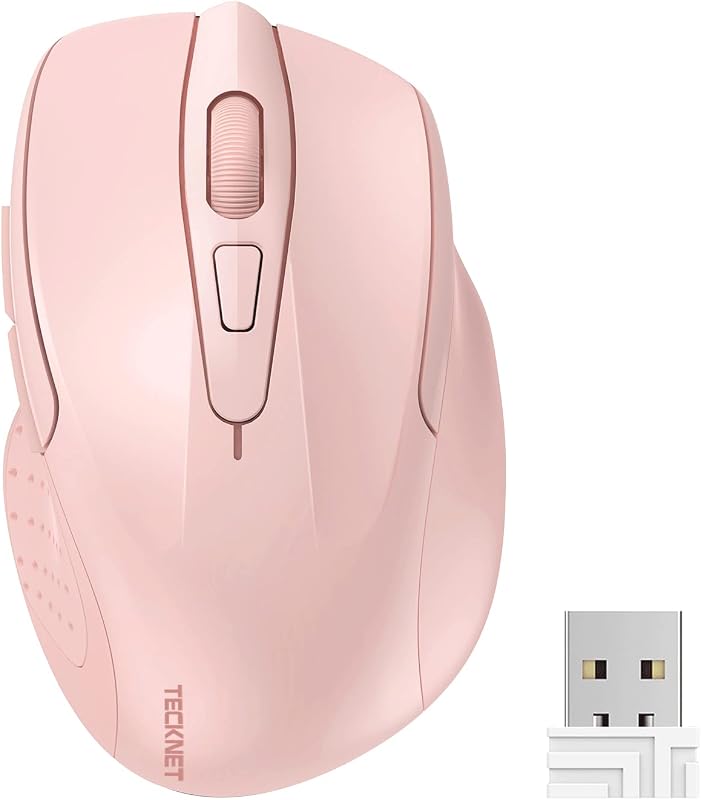 TECKNET Wireless egér 2.4G 4000 DPI 6 gomb nano vevővel PC laptop Mac