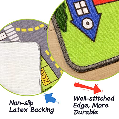 Large Kids Carpet Play Mat Rug For Playroom, 36'' X 60'’ City Life With Road Traffic Car Rug Mat, Learning And Educational Play Rugs Great For Kids Bedroom Play Room Boy Room Decor #TOP4