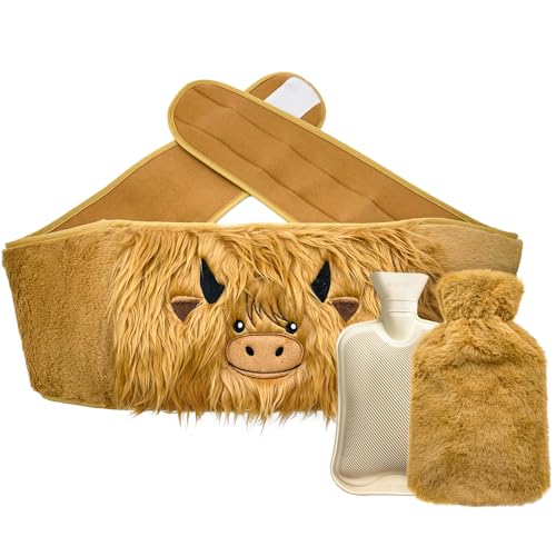 Bseical Wärmflaschen-Set mit Tier-Motiv