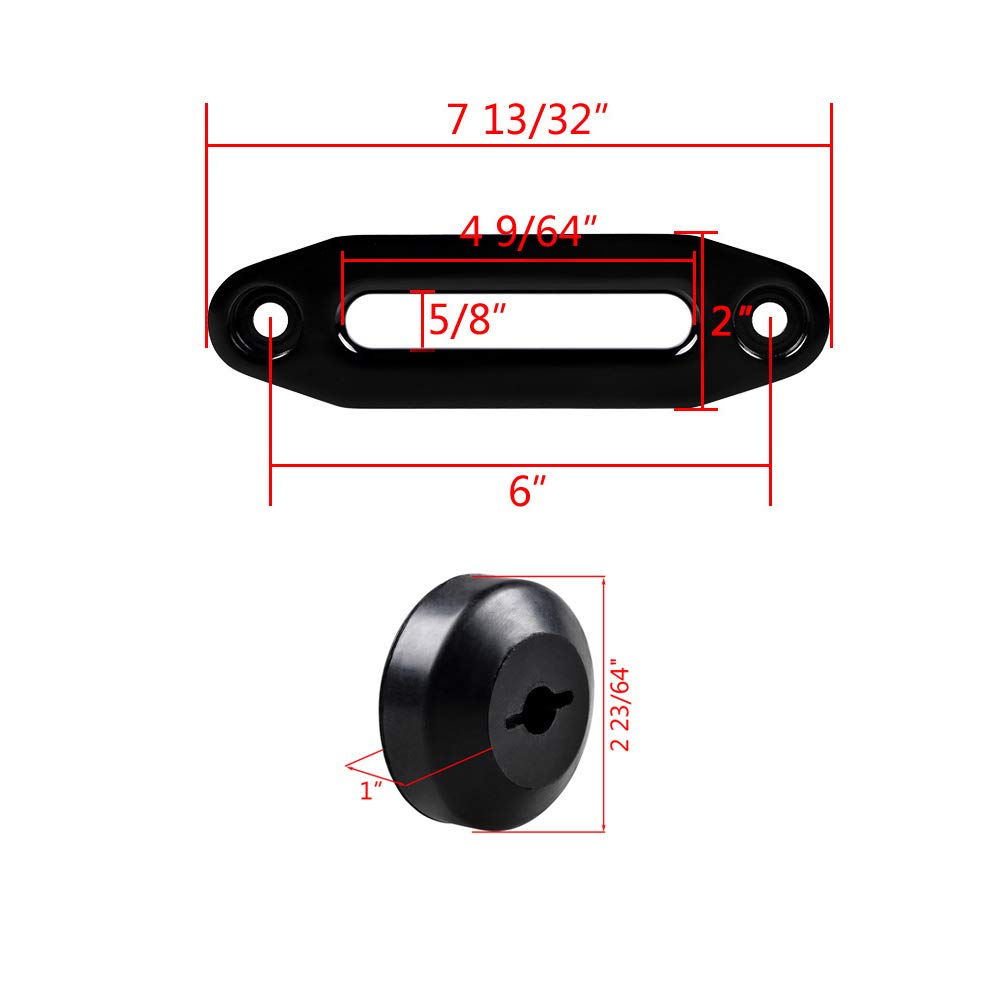 amopacorp Set of Aluminum Anodized Black 6