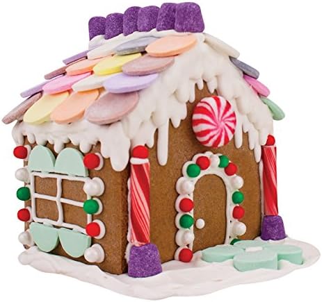 Miniatura 5 de Mini juego de cortador de galletas de casa de jengibre, dos cortadores de galletas con tarjeta de recetas, hace una casa de jengibre de 4-12