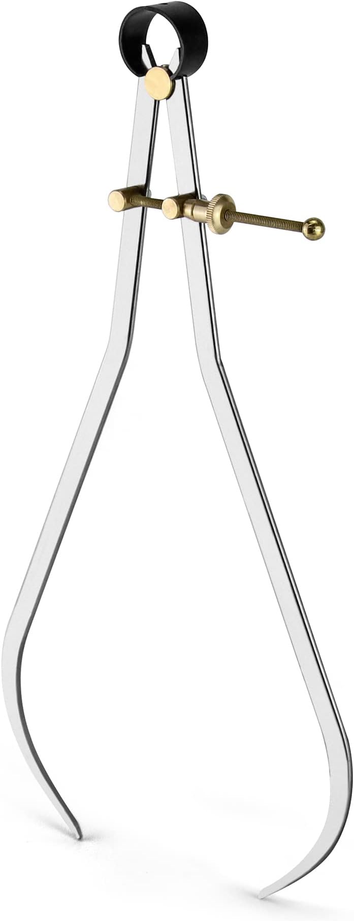 QWORK Precision Spring Dividers Calipers, Nut Adjustment 12 Inch Jaw Capacity