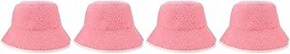 ifundom 4 Piezas Gorro de Sauna de Lana Sombrero Absorbente Secado Rápido para SPA y Baños Protección Térmica y Color Rosa