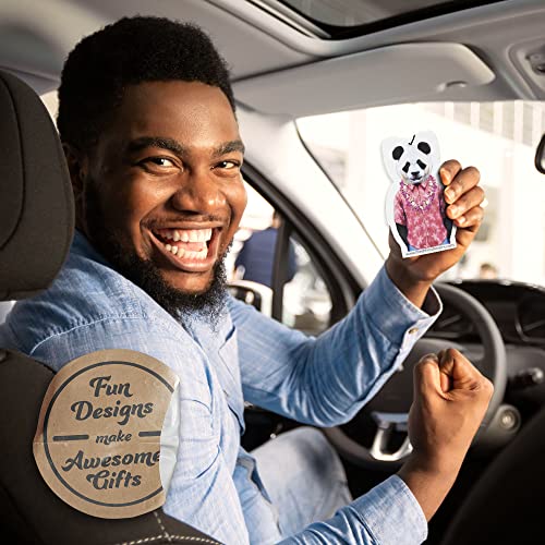 Image of Panda Car Air Freshener 4 Pack Scented With Premium Oils By Fresh Fresheners (4 Pack)