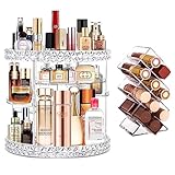 ZQQZAN Rotating Makeup Organizer Clear Makeup Organizer with Lipstick Organizer,...