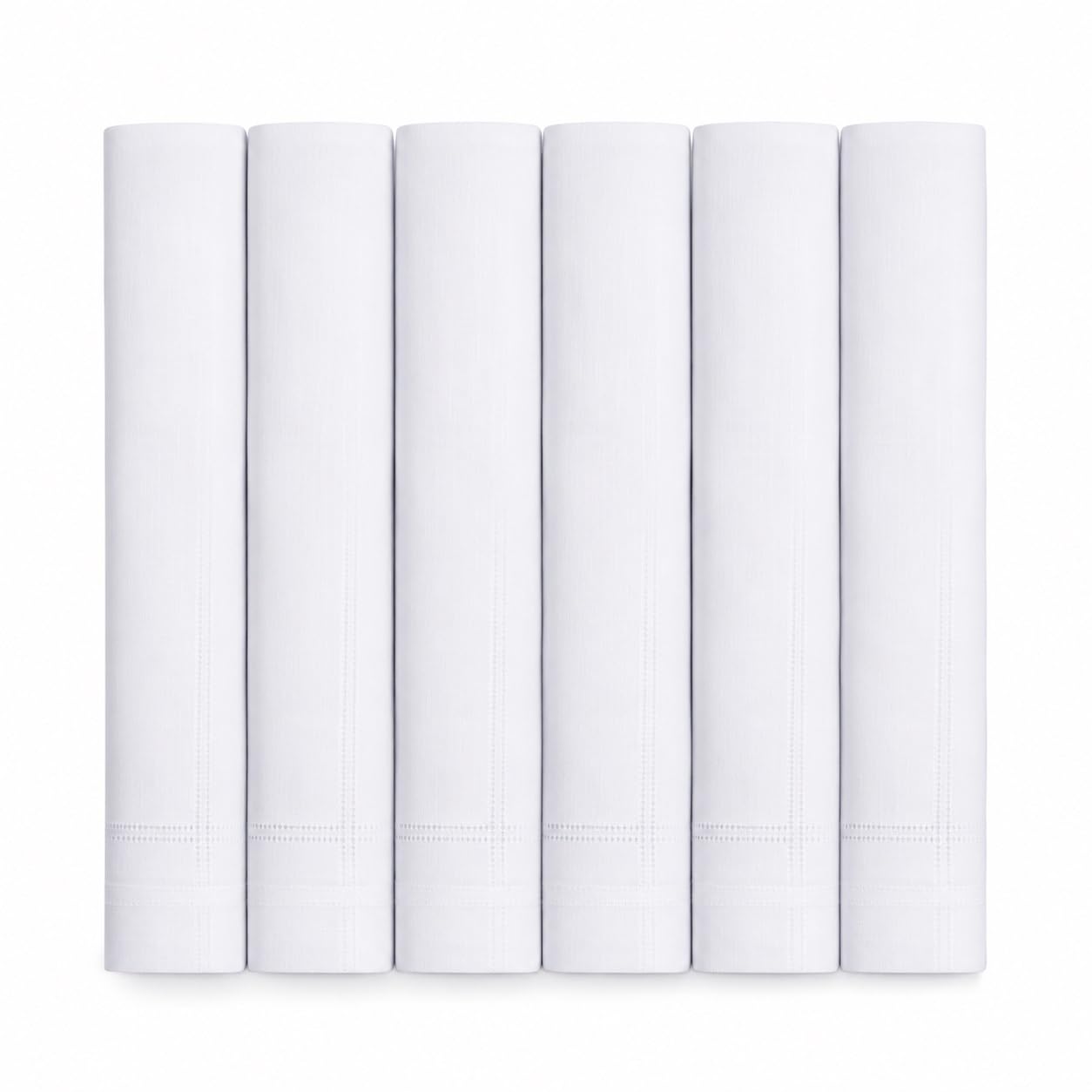 Handkerchief for Men Cotton Soft Pure Cotton Hanky Set for Men and Boys White Rumaal for Kids (Large Size 41 x 39 CM) Reusable Daily Use 6Pcs-image-10