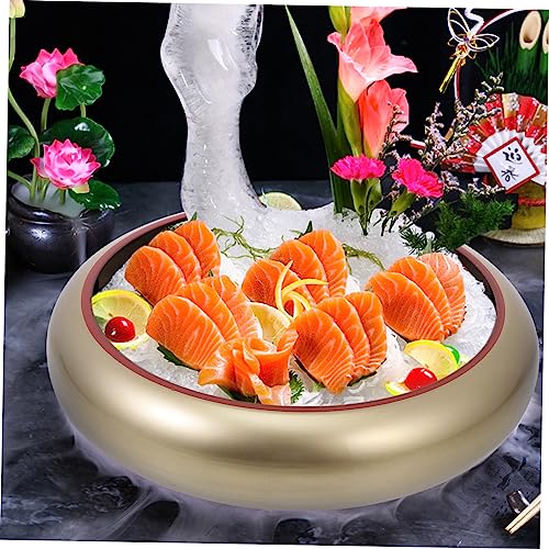 Set de 2 platos japoneses para sushi con base de madera miniatura 7