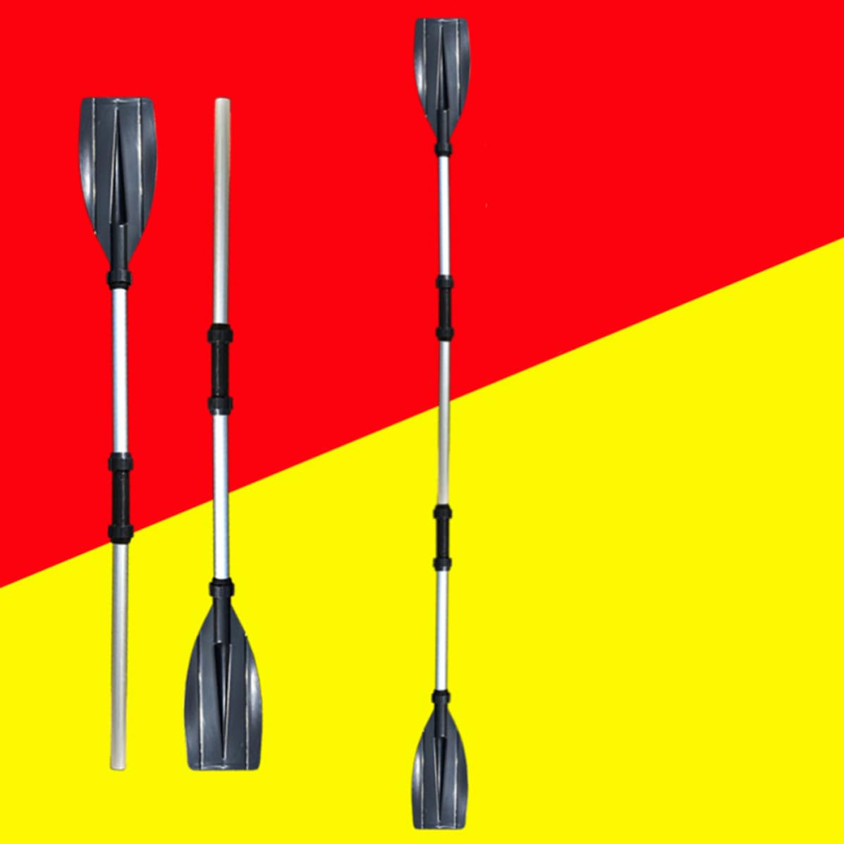VICASKY Pagaie Détachable à Assembler en Alliage D'aluminium pour Kayak | Double Tête, Noir, pour Bateau Gonflable et Canoë, Longueur Réglable, Abs Plastique