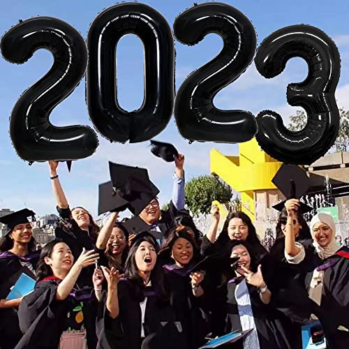 Goer 42 Inch 2023 Black Foil Number Balloons For 2022 New Year Eve Festival Party Supplies Graduation Decorations #TOP4