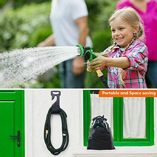 200FT Expandable Garden Hose Pipe, 10 Pattern Spray Nozzle Flexible Expanding Magic Watering Hose With 3/4" 1/2" Fittings, Easy Storage - 7