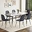 62'' Pdl Table + Dark Grey Chais