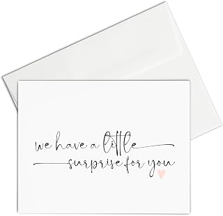 Pregnancy Reveal for Grandparents to be, Baby Announcements Gifts for Family, We're Having a Baby Cards, Little Surprise