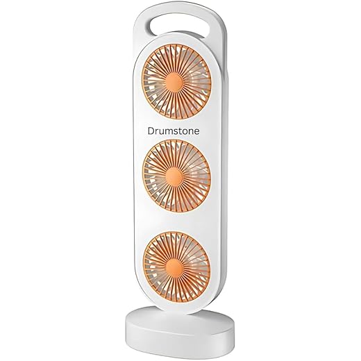 Drumstone Mini Tower Air Cooler Fan 1200mAh Rechargeable U
