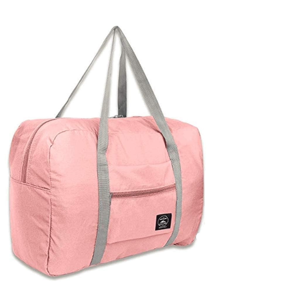 1 Pc's Travel Foldable Nylon Duffle Tote Bag - Portable Waterproof Lightweight Carry On Luggage Sport Folding Duffle Bag Weekender Overnight Gym Sports Bag-image-12