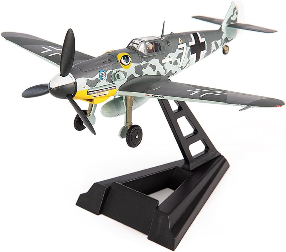 Motor city classics JC Wings | 1:72 Scale Model Military Aircrafts | BF 109G-6, Luftwaffe, JG 51, Bulgaria, 1944 | Model JCW-72-BF109-002