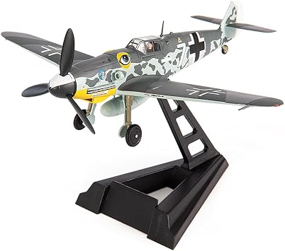 Motor city classics JC Wings | 172 Scale Model Military Aircrafts | BF 109G-6, Luftwaffe, JG 51, Bulgaria, 1944 | Model JCW-72-BF109-002