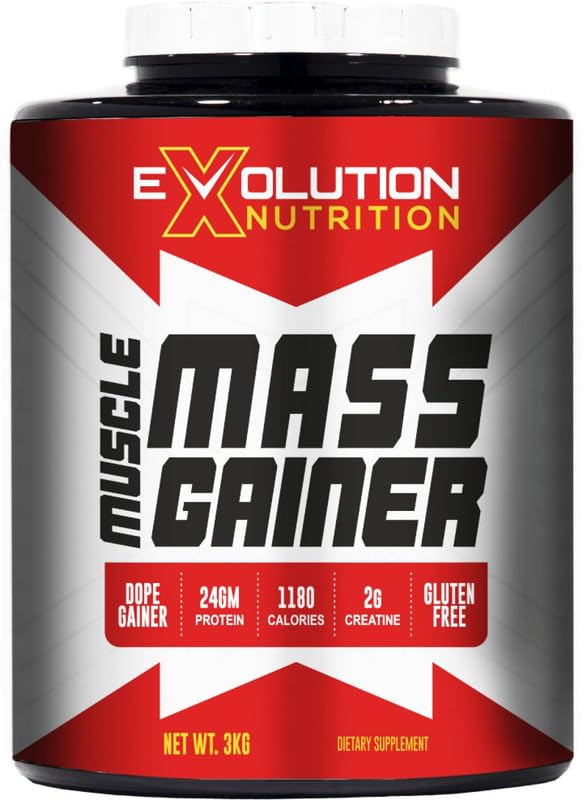 EVOLUTION NUTRITION Muscle Mass & Weight Gainer With High Calories 1180 for Bulk Gain for Pre & Post Workout with Digestive Enzymes (Strawberry 3 KG/6.6LBS) (B0CVW3LS5Y) Amazon Price History, Amazon Price Tracker