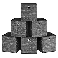 SONGMICS – SONGMICS Aufbewahrungsbox, 6er Set, Faltbox, 26 x 26 x 28 cm