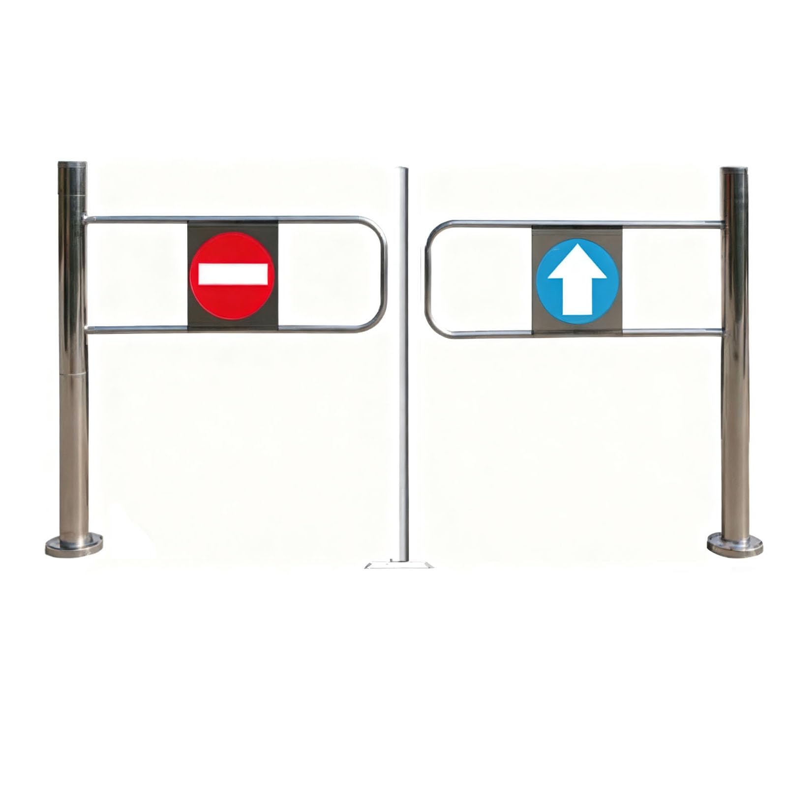 Barrière de sécurité à ressort pour entrée et passage piéton
