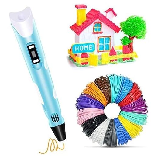 Caneta de Impressao 3D com Filamentos PLA/ABS Carregamento via Fonte e Usb Premium Azimark (Rosa)