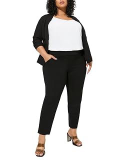 Torrid Womens Plus Size Pull-On Relaxed High-Rise Pant Deep Black 00 Extra Short