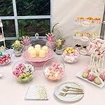 White and Gold Paper Plates Napkins Party Supplies,Disposable Gold Dot Paper Dessert Plates,105 PCS Birthday Plates and Napkins Party Supplies for Wedding(Serves 35 Guests 7") - Image 3