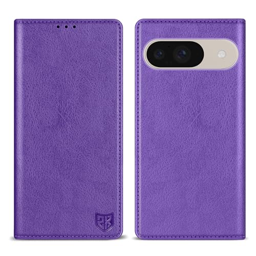 ZZXX for Pixel 9/9 Pro Wallet Case Strong Magnetic 6.3 inch,Purple