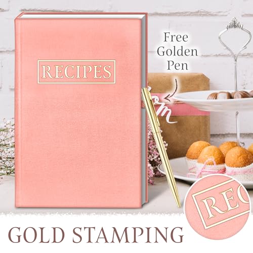 LDCAST- RECIPE BOOK FOR OWN RECIPES hardcover, with one pen. BLANK RECIPE BOOK holds 120 pages-perfect PERSONAL COOKBOOK to organize your recipes. by LDCAST STORE - Used condition - Image 4