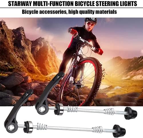 HJUWANG 1 Pair Bike Quick Release Skewer Front Rear Hub Ultralight Bicycle Quick Release Wheel Nuts Front and Rear Skewers for MTB Road Mountain Bike
