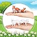 8 Pcs Fox Animal Toy Figures Set Realistic Red Arctic Fox Figure Forest Woodland Jungle Animal Playset Little Animal Toys Cake Topper Party Favors Educational Gift for Christmas Birthday Supplies