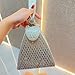 Pyramid Shape Rhinestones Luxury Evening Bags Fashion Evening Handbag Purse Cocktail Engagement Triangle Bag For Party Night (Silver)