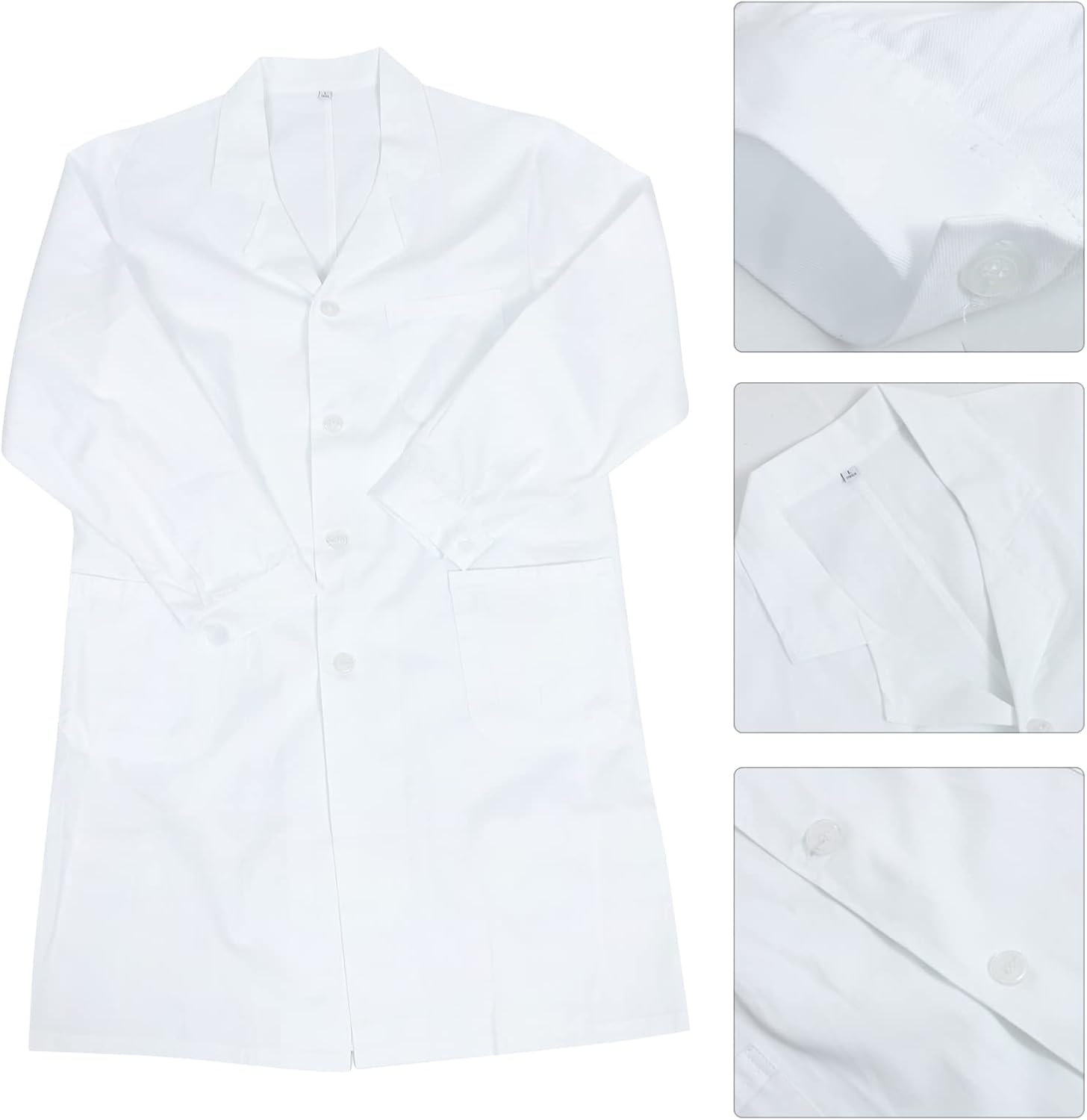 Unomor Doctor Medical Coat for Men Adult Coats for Men Women Coat for Men Coat for Medical Long Sleeve Medical