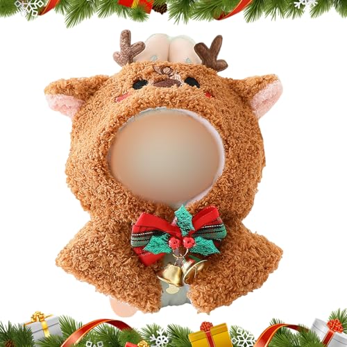 Bekleidung für 17cm Plüsch, Puppenkleidung Weihnachten, Weihnachten Puppe kostüm, Kuscheltier Kleidung Outfit nur Beklei...