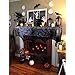 FeChiX Halloween Decoration Black Lace Spiderweb Fireplace Mantle Scarf Cover Festive Party Supplies 18 x 96 inch